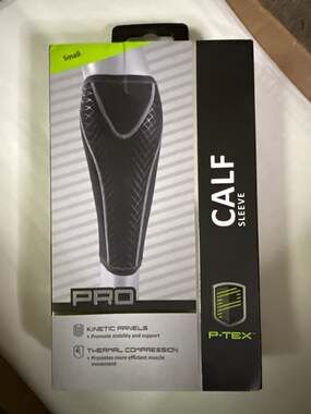 P-TEX Pro Calf Sleeve Small with Kinetic Panels and Thermal Compression
